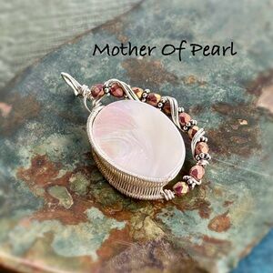 Hand Crafted Silver and Purple Necklace with Organic Design